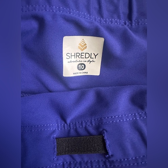 SHREDLY Limitless 7" Stretch Waistband High-Rise Short, Midnight sz 10 - Picture 4 of 4
